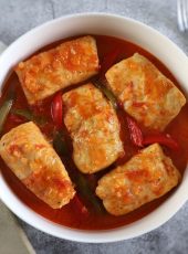 Hake in Tomato Sauce with Peppers
