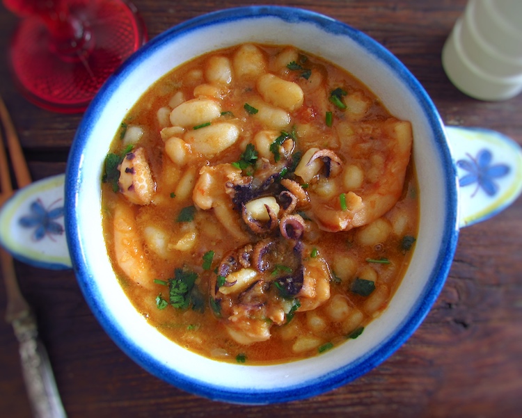Stewed cuttlefish with white beans Recipe | Food From Portugal