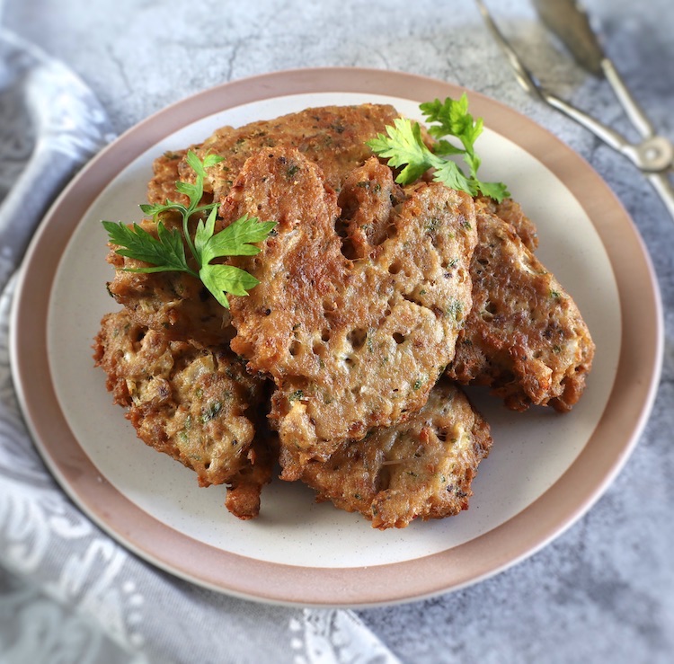 Easy Tuna Fritters on a plate