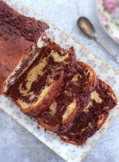Easy Chocolate Lemon Marble Loaf Cake