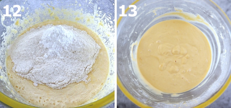 Easy chocolate lemon marble loaf cake step 12 and 13